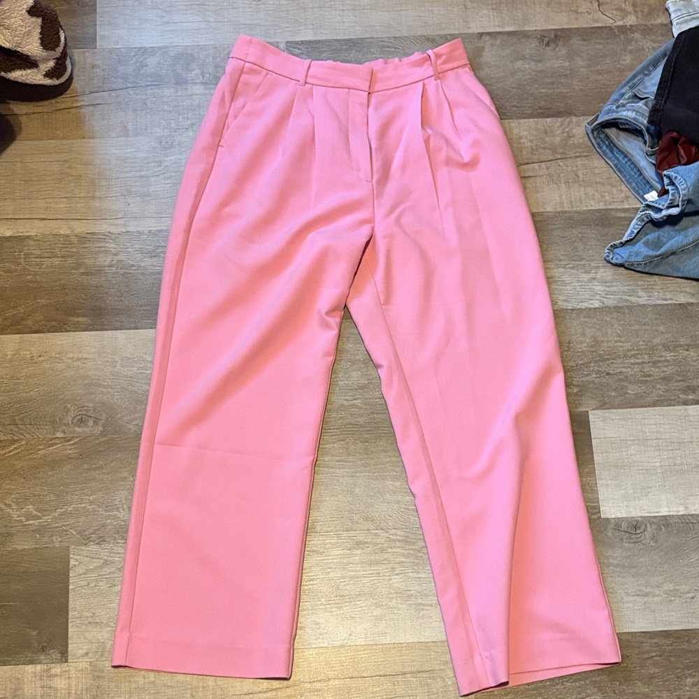 Abercrombie high rise pink trouser